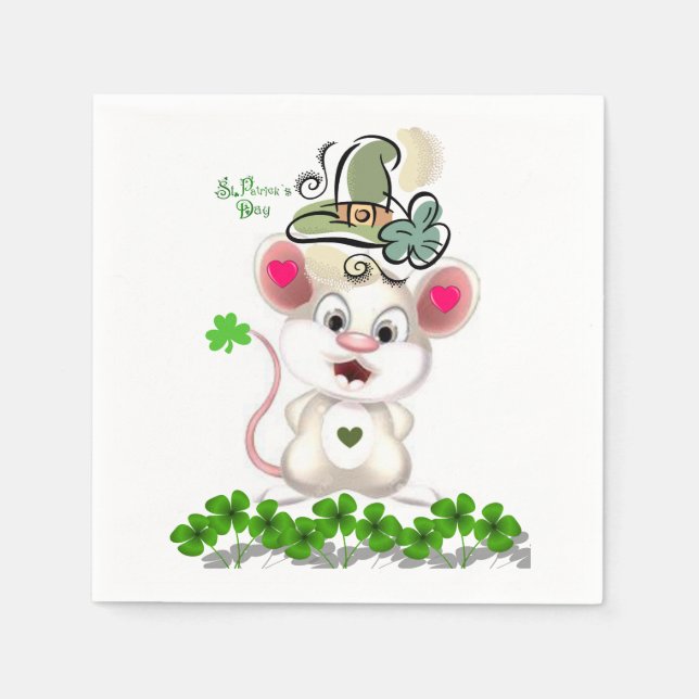 Serviette En Papier Papier Napkins St. Patrick's Day (Devant)
