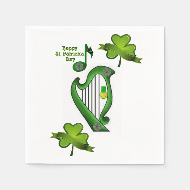 Serviette En Papier Papier Napkins St. Patrick's Day (Devant)