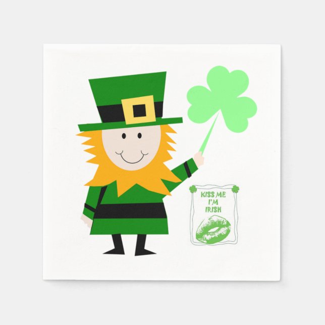 Serviette En Papier Papier Napkins St. Patrick's Day (Devant)