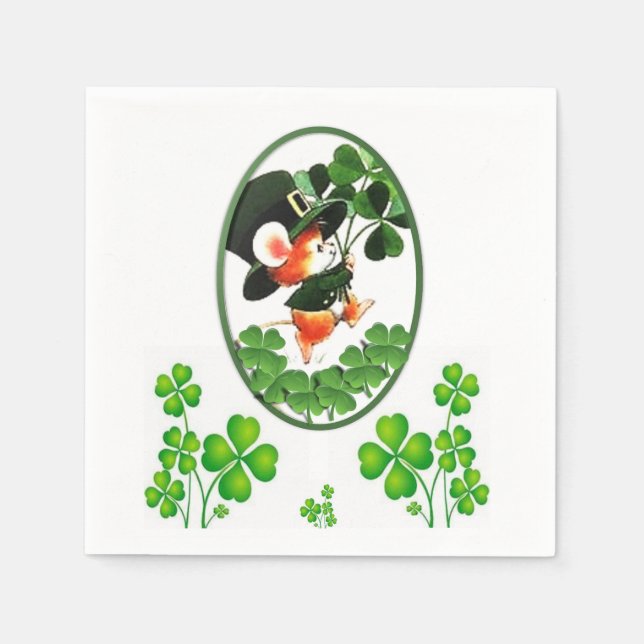 Serviette En Papier Papier Napkins St. Patrick's Day (Devant)
