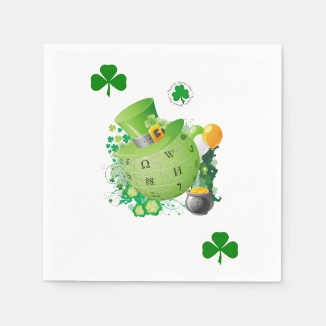 Serviette En Papier Papier Napkins St. Patrick's Day (Devant)
