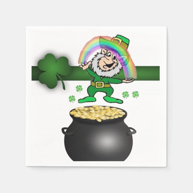 Serviette En Papier Papier Napkins St. Patrick's Day (Devant)