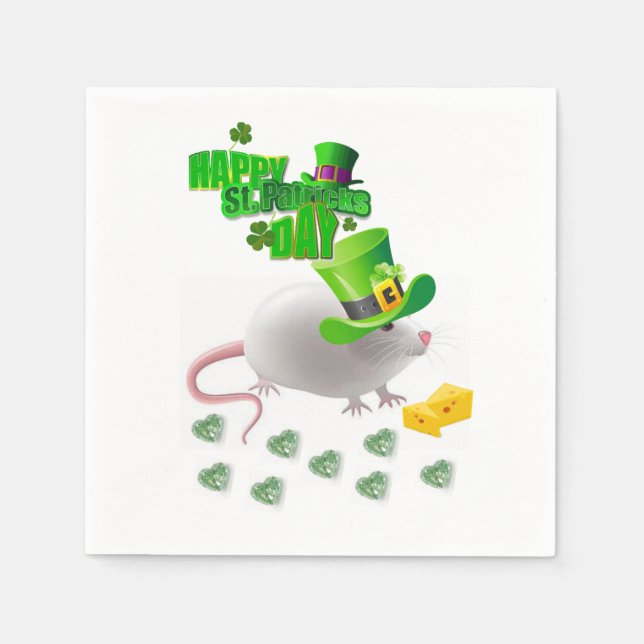 Serviette En Papier Papier Napkins St. Patrick's Day (Devant)