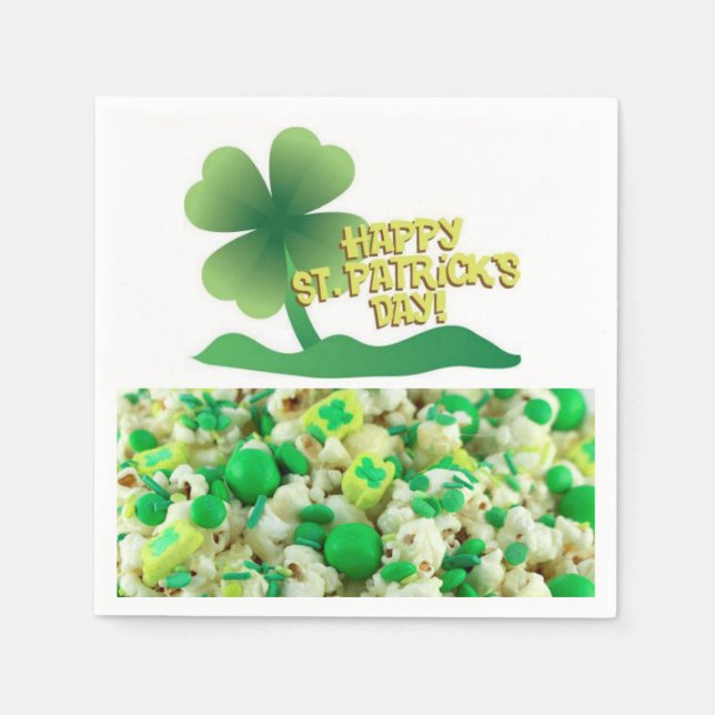 Serviette En Papier Papier Napkins St. Patrick's Day (Devant)