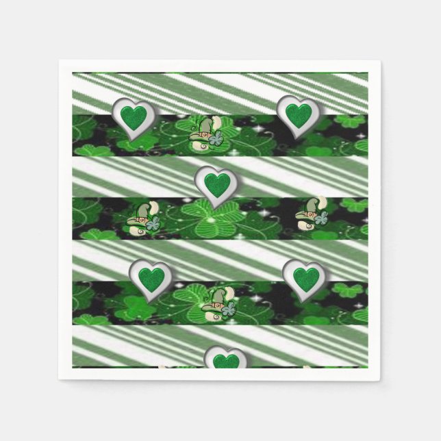 Serviette En Papier Papier Napkins St. Patrick's Day (Devant)