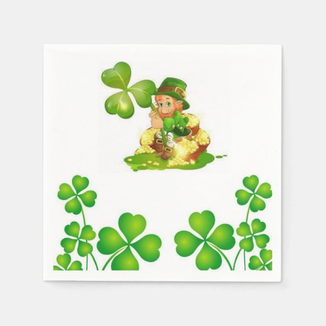 Serviette En Papier Papier Napkins St. Patrick's Day (Devant)