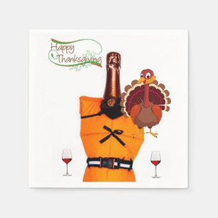 Serviette En Papier Papier Napkins Vin Thanksgiving