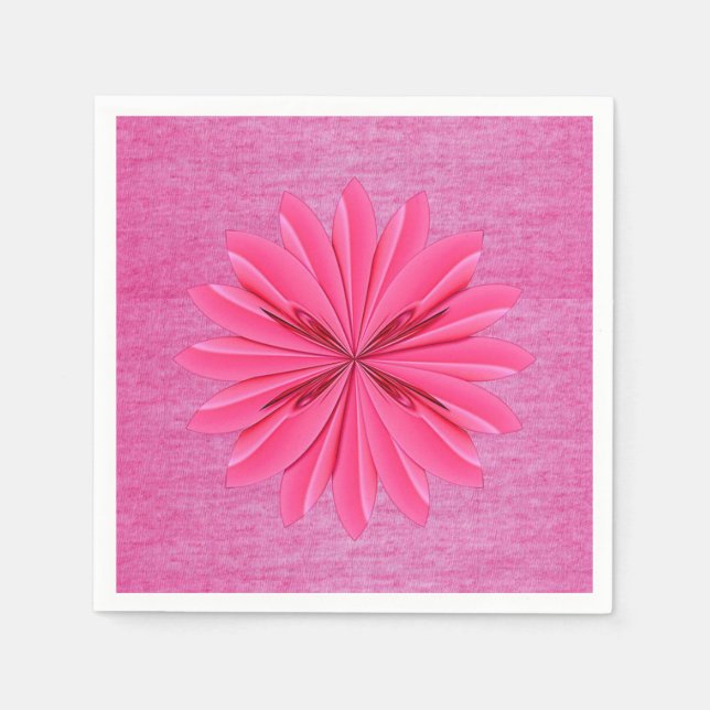 Serviette En Papier Papier Naples Floral (Devant)