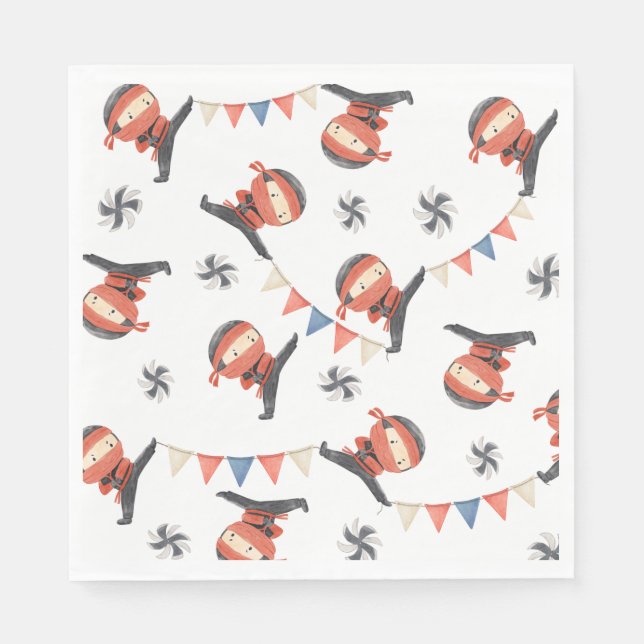 Serviette En Papier Papier Ninja (Devant)