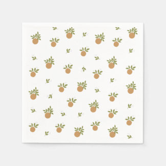 Serviette En Papier Papier orange Little Cutie Napkin