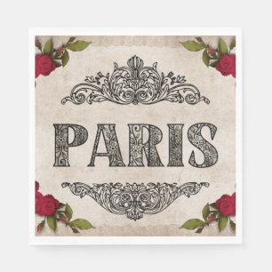 Serviette En Papier Papier Paris Napkin
