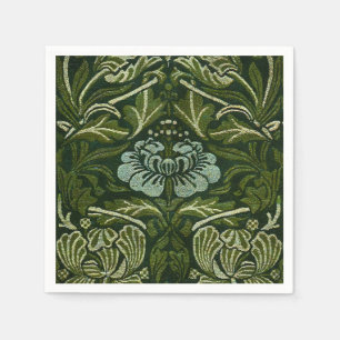 Serviette En Papier Papier peint Grande Tulipe Rose verte de William M