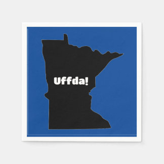 Serviette En Papier Papier personnalisable Napkin, Minnesota, Uffda