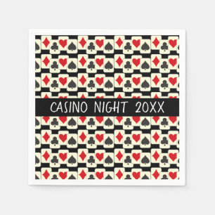 Serviette En Papier Papier personnalisé Motif Card Suites