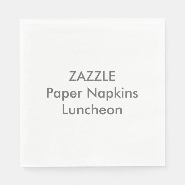 Serviette En Papier Papier personnalisé serviettes COCKTAIL BLANC (Devant)