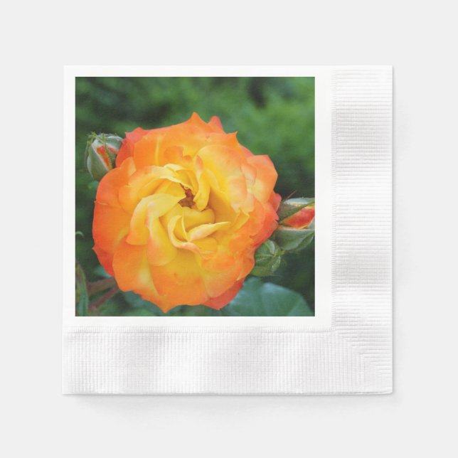 Serviette En Papier Papier photo rose (Devant)