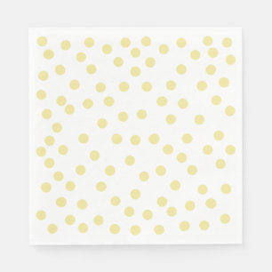 Serviette En Papier Papier Polkadot Jaune