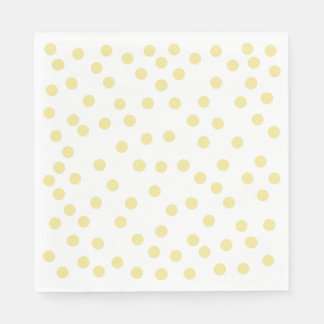 Serviette En Papier Papier Polkadot Jaune