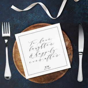 Serviette En Papier Papier pour mariage citation classique sur l'amour