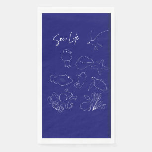 Serviette En Papier Papier Sea life Napkin