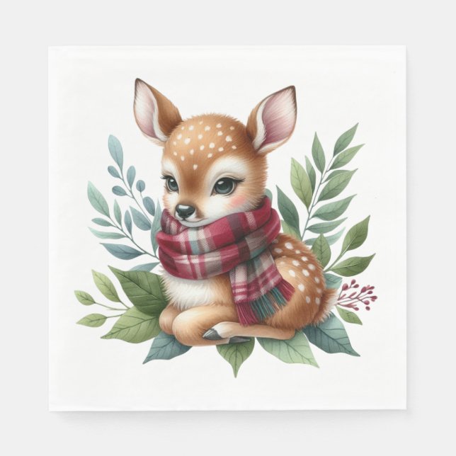 Serviette En Papier Papier serviette Rustique Baby shower d'automne se (Devant)