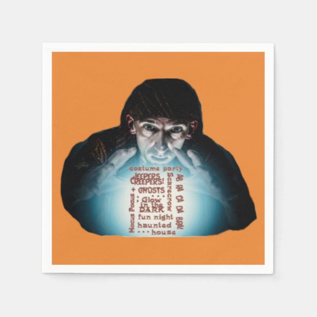 Serviette En Papier Papier serviettes Halloween Costume Party Crystal  (Devant)