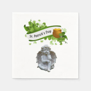 Serviette En Papier Papier serviettes Saint Patrick's Day Angel
