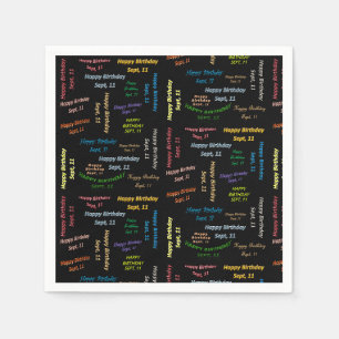 Serviette En Papier Papier serviettes Septembre, 11 Anniversaire