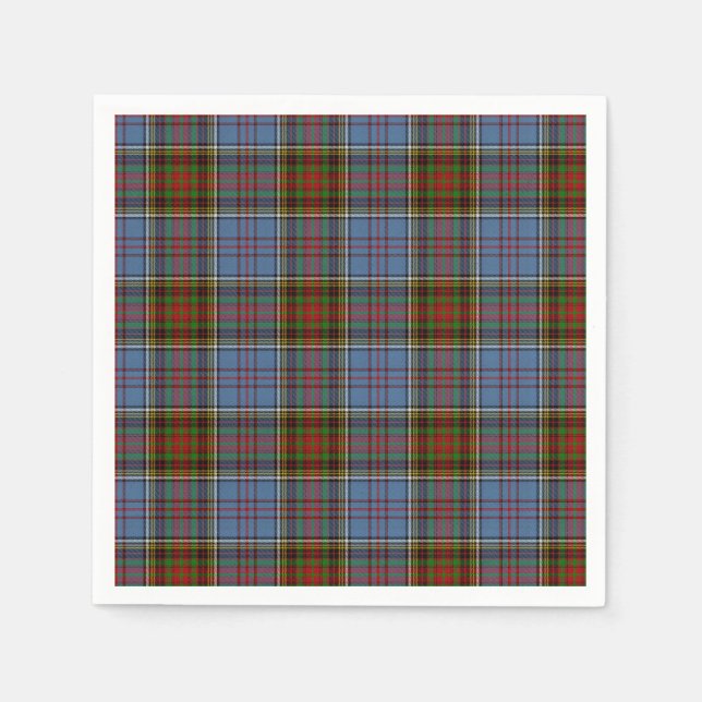 Serviette En Papier Papier Tartan Napkin (Devant)