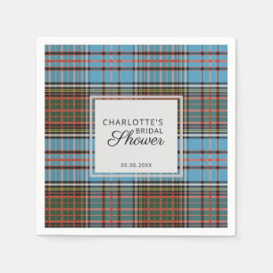 Serviette En Papier Papier Tartan pour Shower de Mariage Clan Anderson