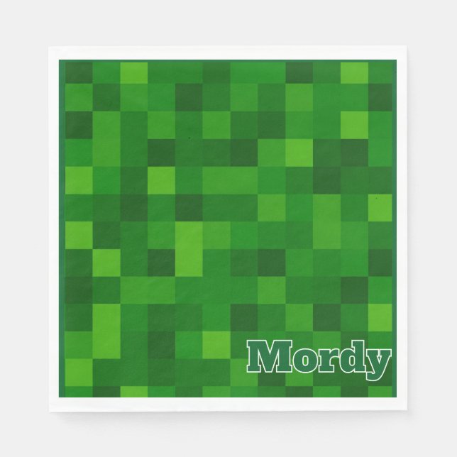 Serviette En Papier Papier vert à la citronnelle (Devant)