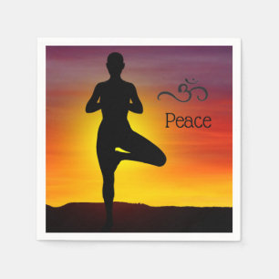 Serviette En Papier Papier Yoga Napkin