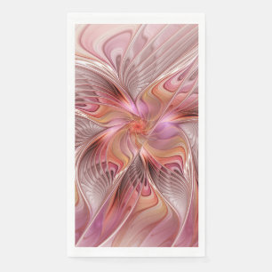 Serviette En Papier Papillon coloré abstrait art fantastique fractal