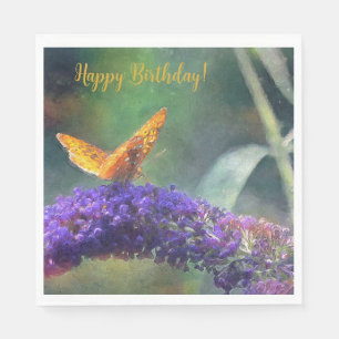 Serviette En Papier Papillon magique