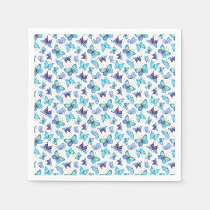 Serviette En Papier Papillons colorés