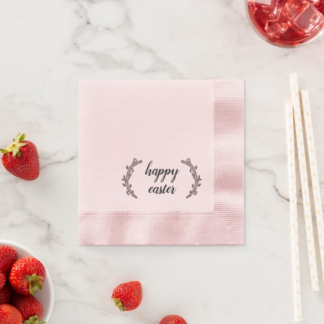 Serviette En Papier Pâques botaniques agréables (En situation)
