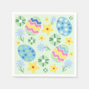 Serviette En Papier Pâques florales
