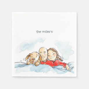 Serviette En Papier Parents de chiens