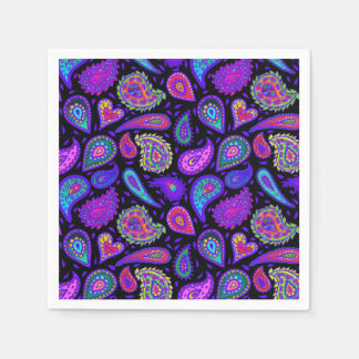Serviette En Papier Parfaitement Paisley Violet