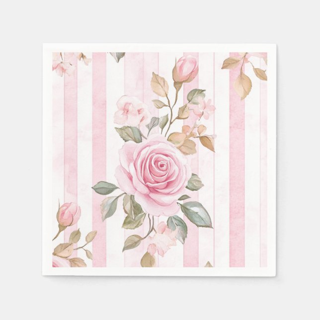 Serviette En Papier Parisienne Elle Dit Oui Fête des mariées (Devant)