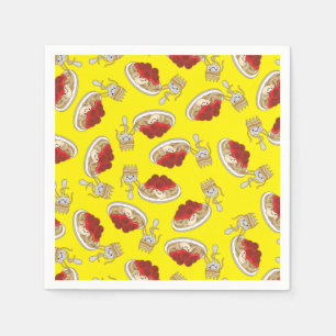 Serviette En Papier Parti Anniversaire de enfant de Cute Spaghetti Kaw