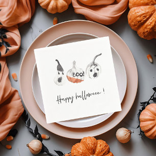 Serviette En Papier Parti Citrouille éffrayant   Bonne Halloween