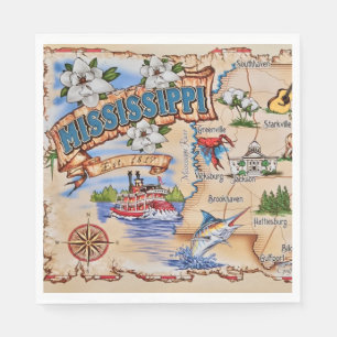 Serviette En Papier Parti d'État du Mississippi 