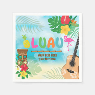 Serviette En Papier Parti Luau