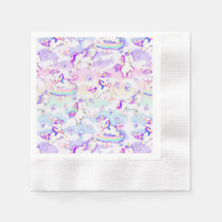 Serviette En Papier Parti Unicorn