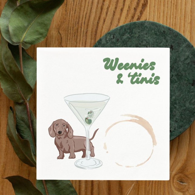 Serviette En Papier Parti Weenies & Martinis (Créateur téléchargé)