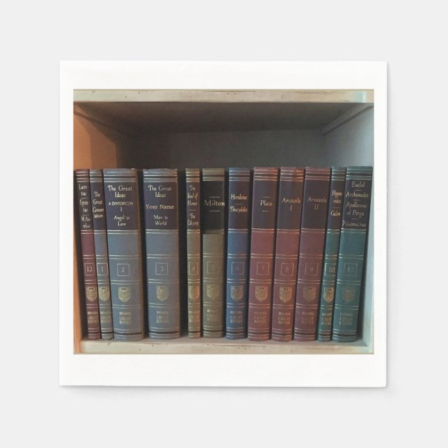 Serviette En Papier Partie de signature de la publication de livres (Devant)