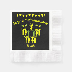 Serviette En Papier Parties à la retraite surprises