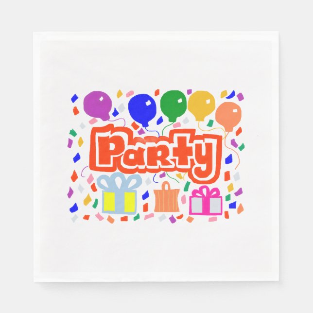 Serviette En Papier Party (Devant)