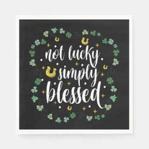 Serviette En Papier Pas chanceux simplement bénis St Patrick's Day